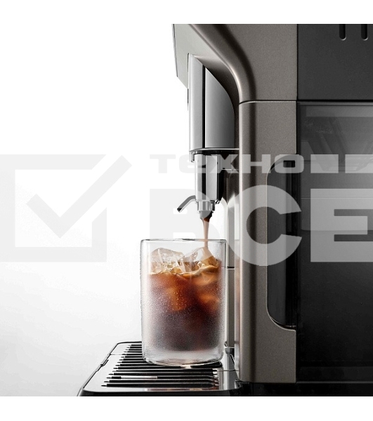Кофемашина автоматическая DeLonghi ECAM450.86.T черный/серебристый, исп. кофе- зерновой/молотый, 1.8 л, 1450 Вт. 19 Бар.