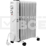 Масляный обогреватель Centek CT-6207 (11 секций) белый, 1000/1750/2500 Вт, 25 м2, 3 режима, термостат, фото 1