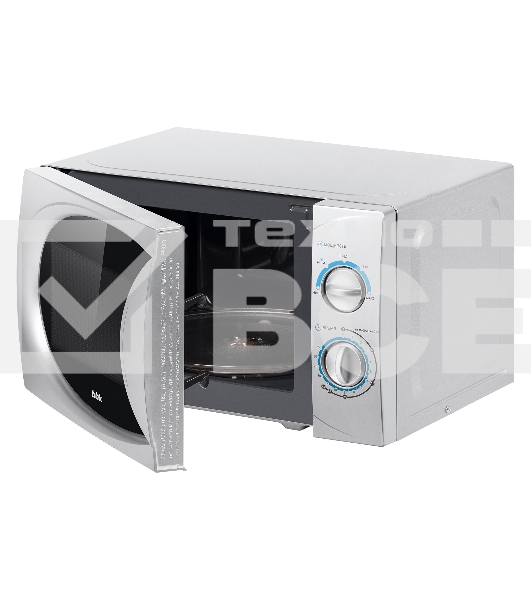 Микроволновая печь BBK 20MWS714MS серебро, 20 л, 700 Вт, поворотный механизм