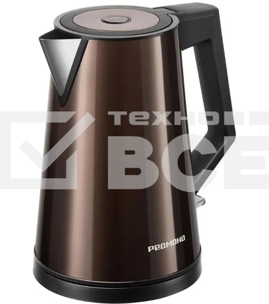 Чайник электрический Redmond KM244 1.7 л, 2200 Вт, коричневый