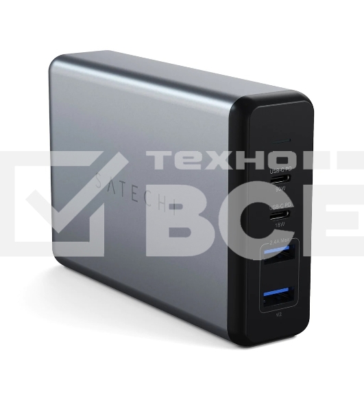 Сетевое зарядное устройство Satechi ST-TC108WM 108W Pro Type-C PD. серый космос