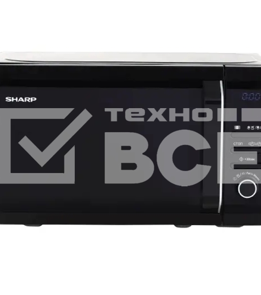 Микроволновая печь Sharp R2852RK / 20 л, 800 Вт, эмаль, черный