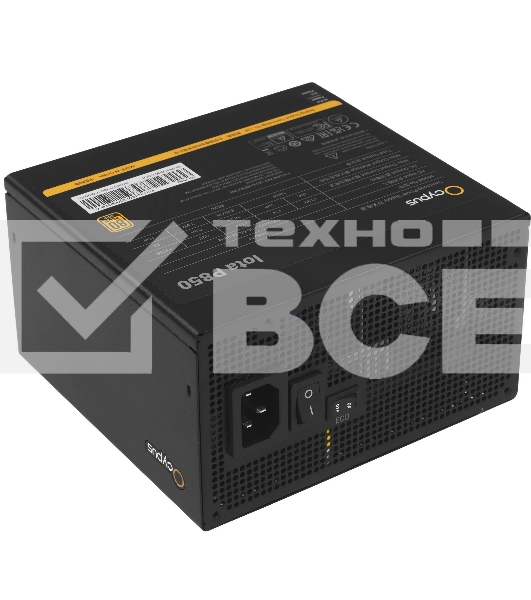 Блок питания 850W Ocypus Iota P850 (ATX, 80 PLUS Gold, APFC, 20+4 pin, 120мм fan, PCI-E 6+2Px3, 8xSATA) (Iota-P850-G1FFBK024X-EU)
