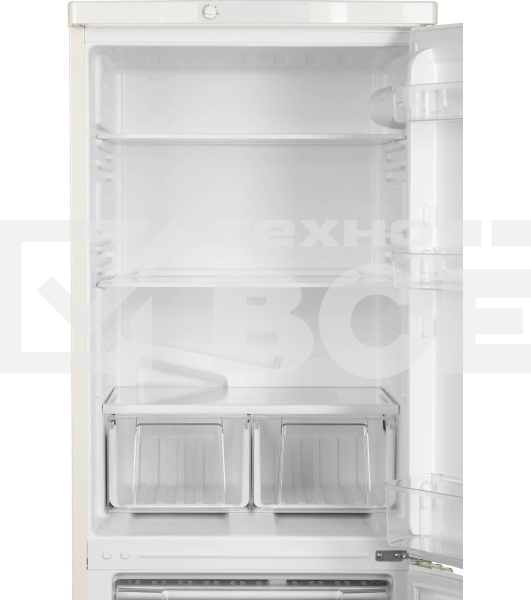 Холодильник Stinol STS 167 E бежевый двухкамерный 195/104 л морозилка снизу