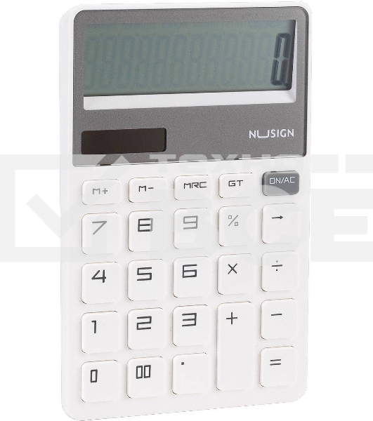 Калькулятор настольный Deli Nusign ENS042WHITE белый 12-разр.
