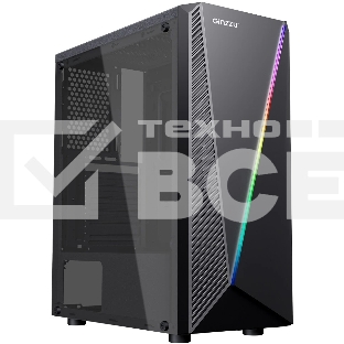 Компьютерный корпус Ginzzu SL150 панель с RGb подсветкой