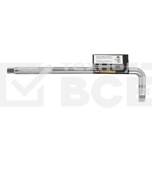 Вороток Г-образный Denzel 300x75 мм, квадрат 1/2