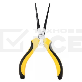 Мини-тонкогубцы удлиненные Deli DL103202 150мм, двухкомпонентная рукоять