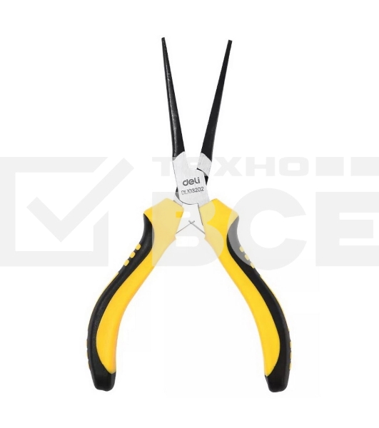 Мини-тонкогубцы удлиненные Deli DL103202 150мм, двухкомпонентная рукоять