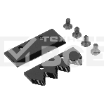 Нож шнека для грунта Denzel ER-200, диаметр 200 мм, комплект 2 шт, фото 1