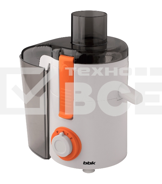 Соковыжималка BBK JC060-H11 белый/оранжевый, центробежная, 550 Вт, 500 мл, механическое