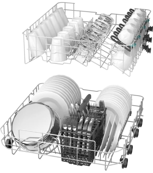 Посудомоечная машина Candy Rapido CF 4A7E0W-08, белый, 59.8 см, 14 компл., 49 дБ, класс A