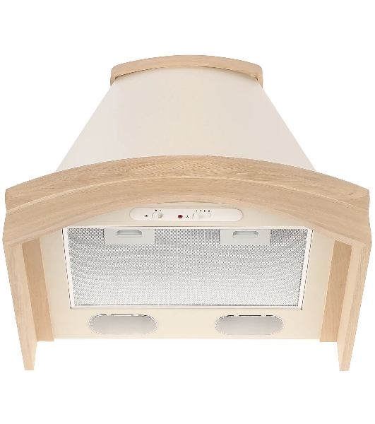 Вытяжка каминная Elikor Ротонда 60П-650-П3Л бежевый/дуб, 60 см, 650 куб. м/ч, 60 дБ
