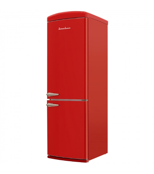 Холодильник Schaub Lorenz SLU S339R3 красный двухкамерный 230/94л морозилка снизу, No Frost