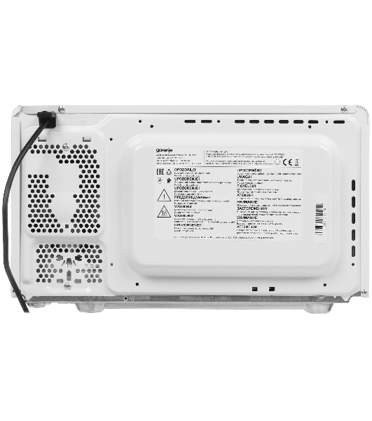 Микроволновая печь Gorenje MO20E1W2 белый, 20 л, 800 Вт, переключатели - поворотный механизм