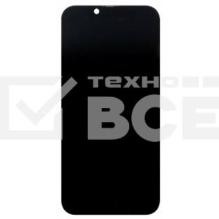 Дисплей Amperin для Apple iPhone 14 в сборе с тачскрином (Soft Oled), черный