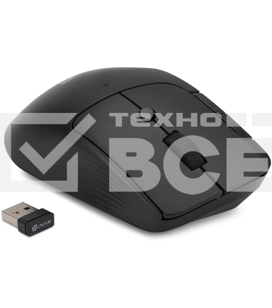 Мышь беспроводная Oklick 501MW черный, 2400 dpi, радиоканал, USB, кнопки - 6