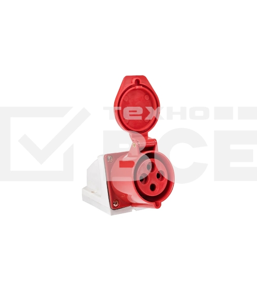 Розетка стационарная наружная EKF ps-114-16-380 16А 380В 3P+РЕ IP44 (114)
