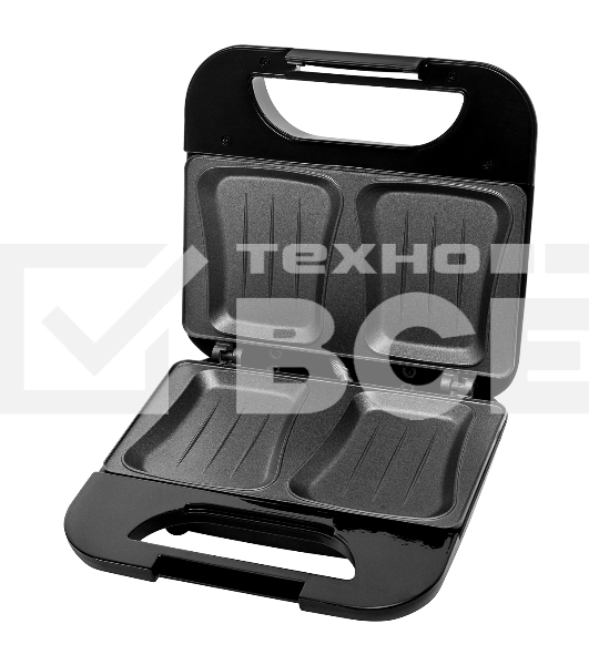 Сэндвичница BRAYER BR2203BK 750 Вт, чёрный
