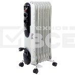 Масляный обогреватель MTX OCH-1500, белый, 1500 Вт, 15 м2, термостат, фото2