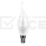 Лампа светодиодная SAFFIT SBC3713 (55165) 13 вт Е14 белый матовая свеча на ветру, фото 1