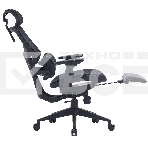 Кресло компьютерное Cactus CS-CHR-MC01-BK черный, сетка, эко.кожа, с подголов. крестов. пластик, фото9