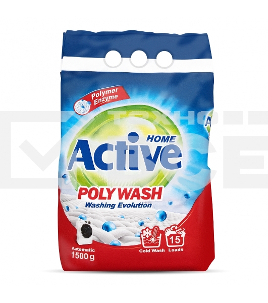 Стиральный порошок автомат ACTIVE Poly Wash, 1.5 кг (511701037)