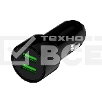 Автомобильное зарядное устройство Maxvi CCM-PS242 Plus T 2хUSB 2.4А + кабель Type-C 1м, черный, фото 1