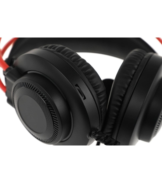 Гарнитура Bloody G200 чёрный-красный, проводная, 3.5 мм, подсветка