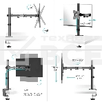 Кронштейн ONKRON D121E для монитора 13'-32' настольный, черный, фото5