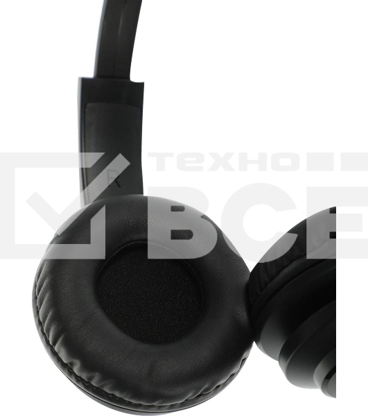 Гарнитура проводная с микрофоном A4Tech HU-10 черный 2м накладные USB оголовье