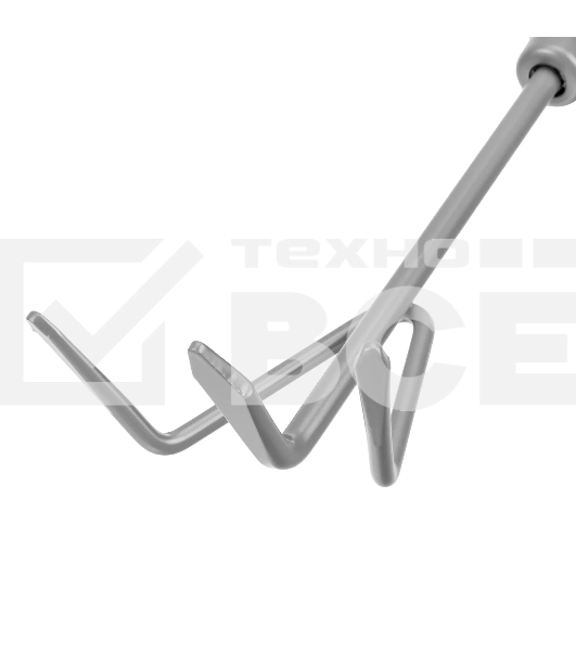 Рыхлитель трехзубый Palisad LUXE 100х345 мм, стальной, рукоятка из ясеня