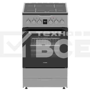 Плита электрическая DARINA PLS ECI241 616 1S серебристый, конфорок 4 электрических (индукционных), духовка 50 л, 50 см x 85 см x 60 см