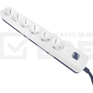 Сетевой фильтр Powercom SP-06W 3,0 м 3.0 м, 6 розеток, белый/серый, коробка
