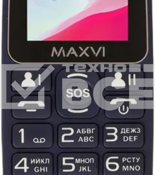 Мобильный телефон Maxvi B110 синий