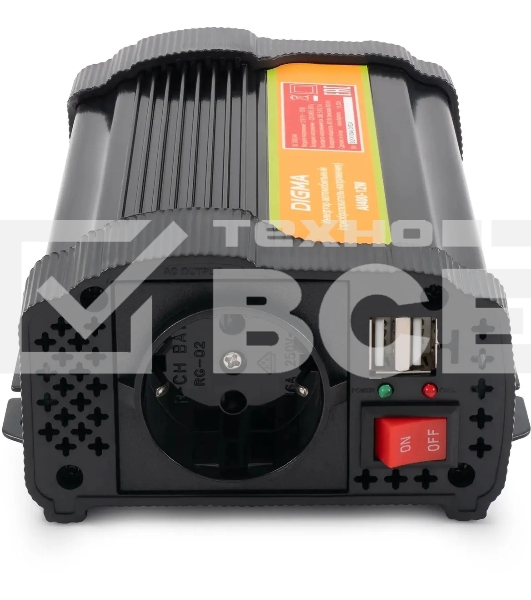 Автоинвертор Digma AI400-12W 400Вт