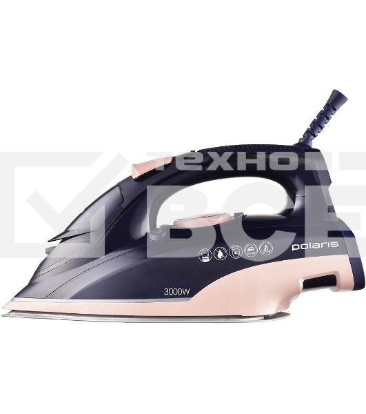 Утюг Polaris PIR 3074 SG AA 3m Синий/розовый 3000 Вт