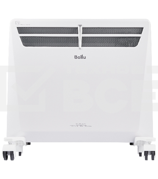 Комплект Ballu Transformer с блоком управления и шасси BEC/EVU-1000-4I белый, 1000 Вт, 15 м2, дисплей, термостат, WiFi