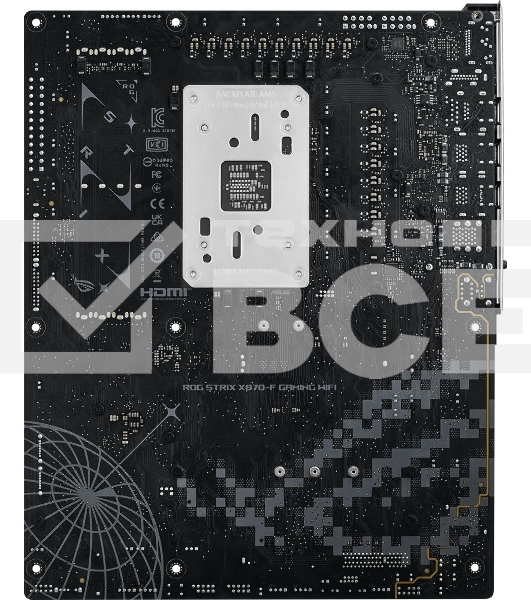 Материнская плата ASUS ROG STRIX X870-F GAMING WIFI, AM5, AMD X870, 4xDDR5, 2xSATA, 4xM.2, 1xPCI-E 5.0 x16, 1xPCI-E 4.0 x4, 1xHDMI, 1xDP, 2xUSB-C USB4, 1xUSB-C 10Gbps, 5xUSB-A 10Gbps, 4xUSB-A 5Gbps, 1x 2.5Gb LAN, 2x3.5 мм, 7.1, ATX