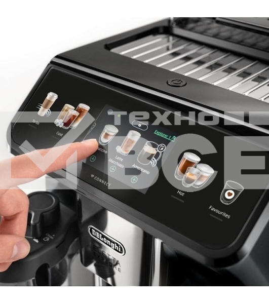 Кофемашина автоматическая DeLonghi ECAM450.86.T черный/серебристый, исп. кофе- зерновой/молотый, 1.8 л, 1450 Вт. 19 Бар.