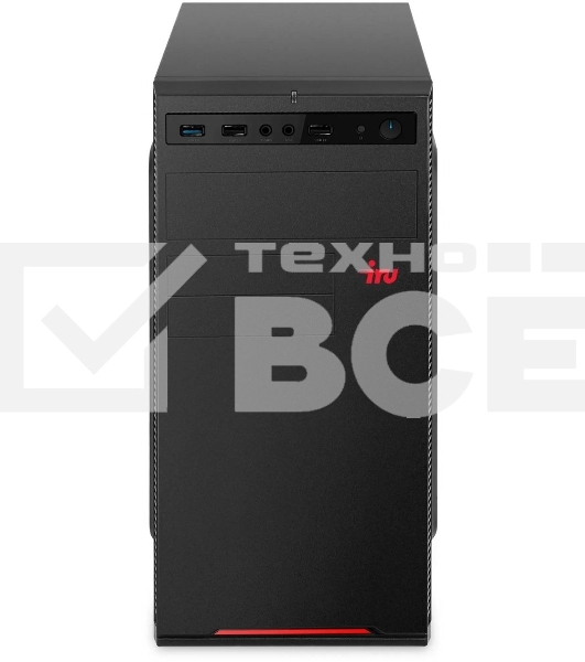 Компьютер ПК IRU Опал 615 MT i5 12400 (2.5) 8Gb SSD256Gb UHDG 730 Free DOS GbitEth 400W черный (2044138)