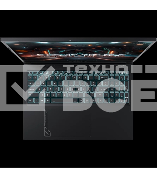 Ноутбук Gigabyte G6 черный KF-H3KZ853KD, KF Intel Core i7-13620H/16Gb/SSD512Gb/RTX4060 8Gb/16