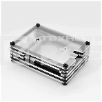 Корпус Qumo, 9-слойный акриловый + вентилятор, Raspberry Pi 4 , black transparent(RS041), фото5