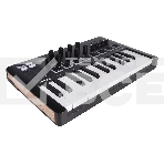 Клавиатура MIDI [231502] Arturia [MiniLAB 3 Black Edition] 25 клавиш, 8 энкодеров, 8 RGB пэдов, 8 фейдеров, дисплей, сенсорные регуляторы Pitch/Modulation, MIDI-выход, 1/4