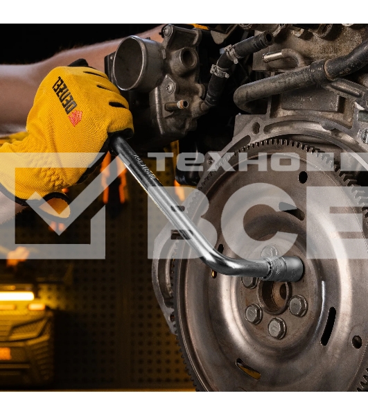 Вороток Г-образный Denzel 300x75 мм, квадрат 1/2