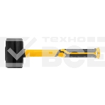 Киянка резиновая Denzel 680 г, черная, фибергласовая рукоятка c TPR покрытием, фото2