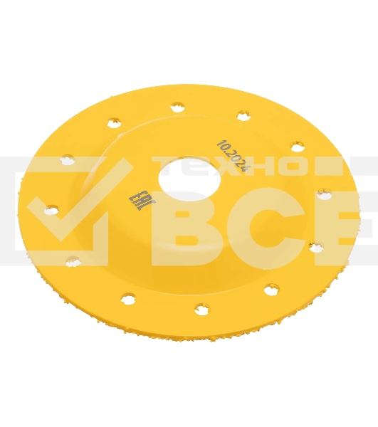 Чашка твердосплавная зачистная Denzel 125 мм, плоская, среднее зерно #16