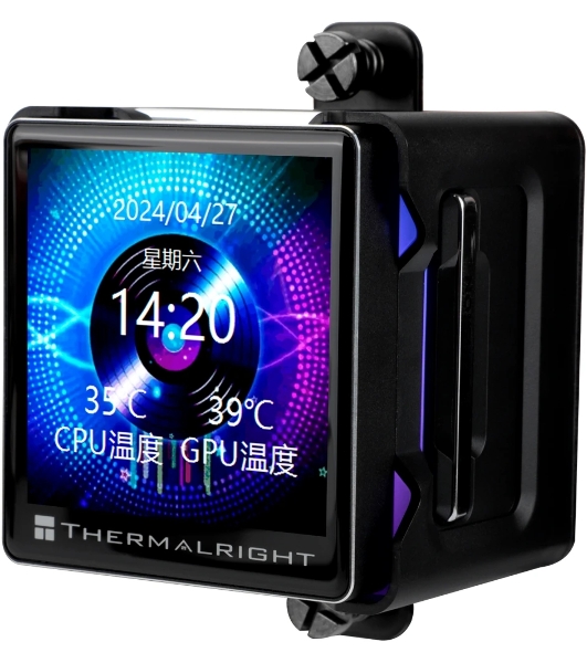 Система жидкостного охлаждения Thermalright Elite Vision 360 ARGB Soc-AM5/AM4/1200/1700/1851 черный 4-pin 27.7dB Al LCD Ret (E-VISION-360-BL-ARGB)