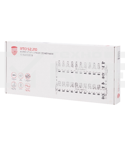 Коллектор Royal Thermo нерж. в сборе с расходомерами 1