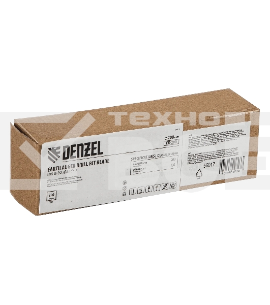 Нож шнека для грунта Denzel ER-200, диаметр 200 мм, комплект 2 шт
